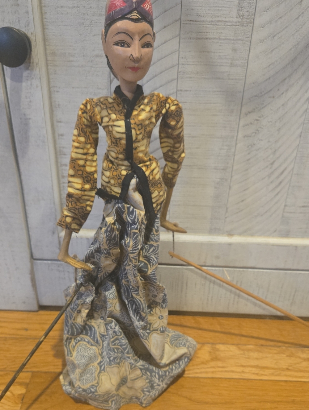 Indonesian Wayang Golek wooden rod puppet from West Java
